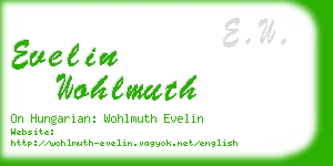 evelin wohlmuth business card